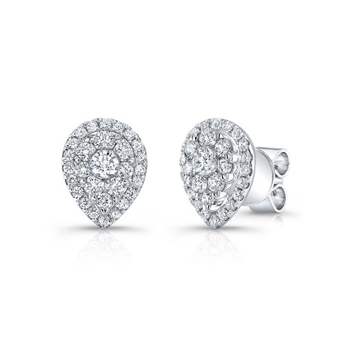 Diamant poire forme - diamant, boucles