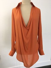NEW Haute Hippie Silk Tunic Blouse XS 