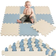 9 Pièces Tapis de Sol Bébé dès Le Premier Mois - 30x30 cm Dalles en Mousse EV...