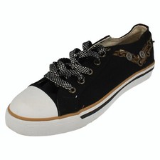 Ballerines En Toile À Lacets