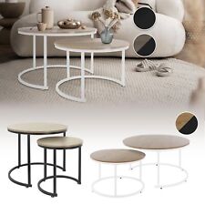 Tables d'appoint de salon set 2x tables gigogne moderne en MDF selon votre choix