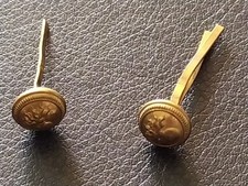2 boutons de képi d'officier