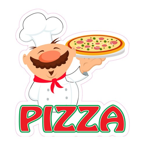 Food truck decals - food, pizza