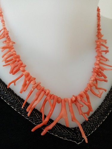 Collier ancien long en - collier,