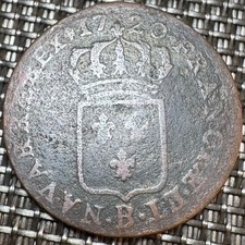 PIECE DEMI SOL LOUIS XV 1720 B