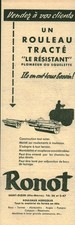 Publicité ancienne rouleaux  Ronot  matériel agricole 1955 issue de magazine