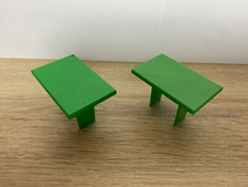PLAYMOBIL – 2 tables verte de caravane et bateau / Green table / 3249 3539 7872
