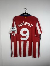 Atletico Madrid 2020-2021 Home Jersey – Suarez N°9 Nike CD4224-612 XXL