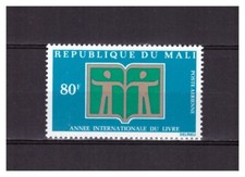 MALI   . PA N °  157 . 80 F  .  ANNEE DU LIVRE  .    NEUF **. SUPERBE .