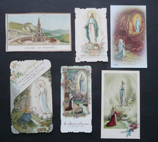 Lot de 6 anciennes  IMAGES PIEUSES RELIGIEUSES.. n 77.. N-D de LOURDES
