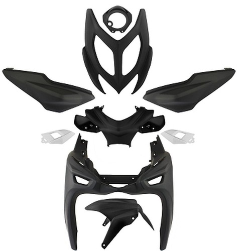 Kit pièces carénage noir - pièces,