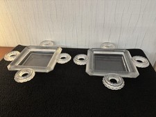 Paire coupes centre de table en cristal Lalique France (prix de la paire)