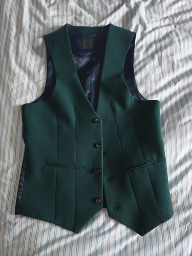 Gilet costume vert - gilet,