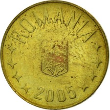 [#449601] Pièce de monnaie, Roumanie, Ban, 2005, EF (40-45), acier plaqué laiton, KM:189