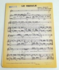 Partition vintage sheet music