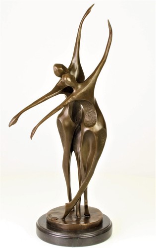 Bronze statue dansant paire - statue, de