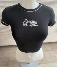 T-shirt Femme Taille XS Noir Femme 