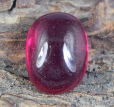 Pierre précieuse cabochon ovale 9,95 ct rubis rouge de Birmanie naturel certi...