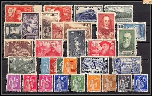 1937 année complète neufs - , **