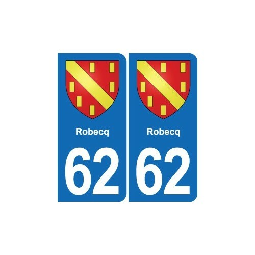Robecq blason autocollant - 62,