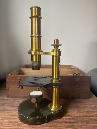 Microscope ancien xix - microscope, e