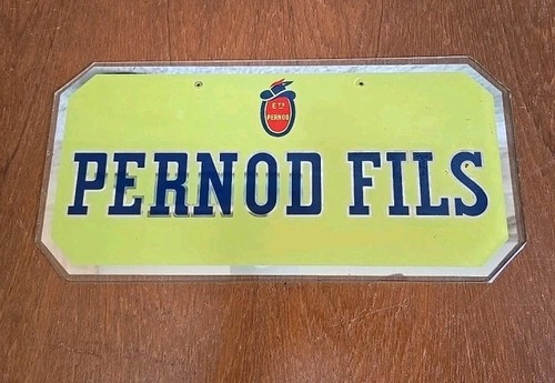 Pernod fils verre plaque - pernod,