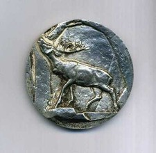 The Deer silver medal by Prost – 67 mm – 161.40 Gr.