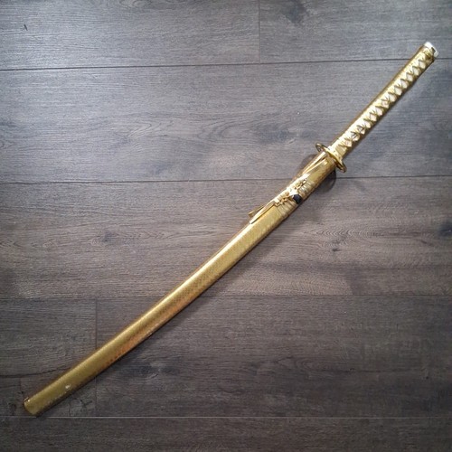 Golden japanese katana - golden,