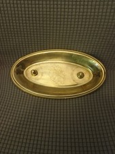 Ancien Plateau Pour BURETTES Liturgique/laiton Ou Cuivre/26x14x2 cm/XIXème/200gr