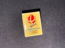 (V3) PINS BADGE ENAMEL VINTAGE COLLECTION LOGO JEUX OLYMPIQUES ALBERTVILLE 92
