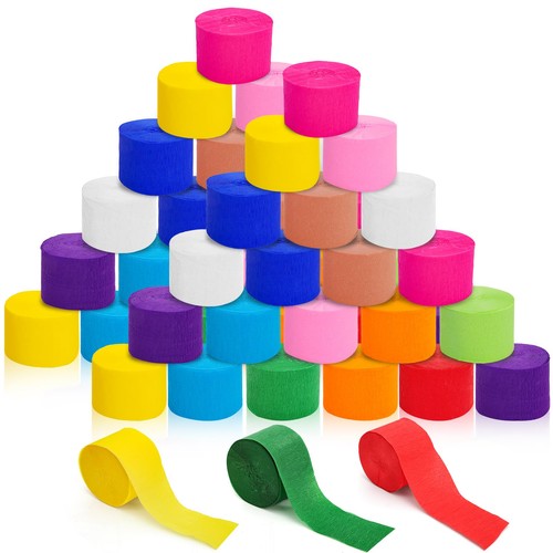Rolls crepe paper streamers - 48,