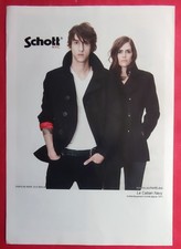 Publicité de presse: Vêtements SCHOTT N.Y.C Le Caban Navy  2008