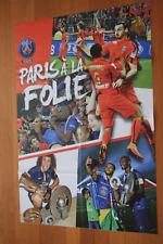 GRAND POSTER )) PSG PARIS A LA FOLIE * ZLATAN......