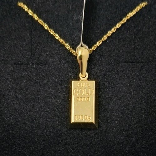 Pendentif chaîne or - chaîne, 18k