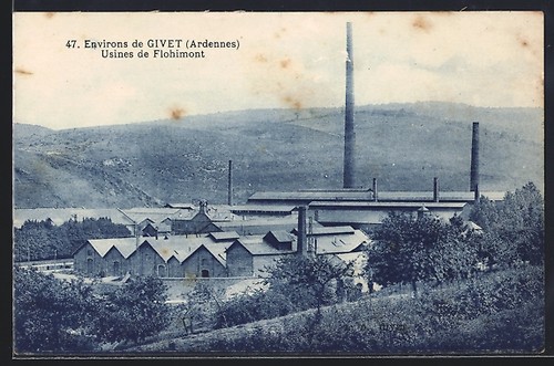 Cpa flohimont givet usines - flohimont,