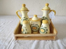 Service à condiments  Huilier