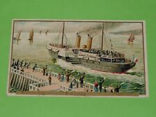 CHROMO 1890-1914 CHICOREE BELLE JARDINIERE BERIOT LILLE TRANSPORT PAQUEBOT