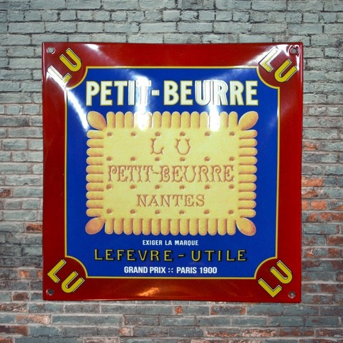 Plaque émaillée biscuits - , lu