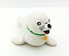 FIGURINE PVC PLASTIQUE ANCIENNE BIBIFOC BEBE PHOQUE +/- 4.5cm antenne 2 A2