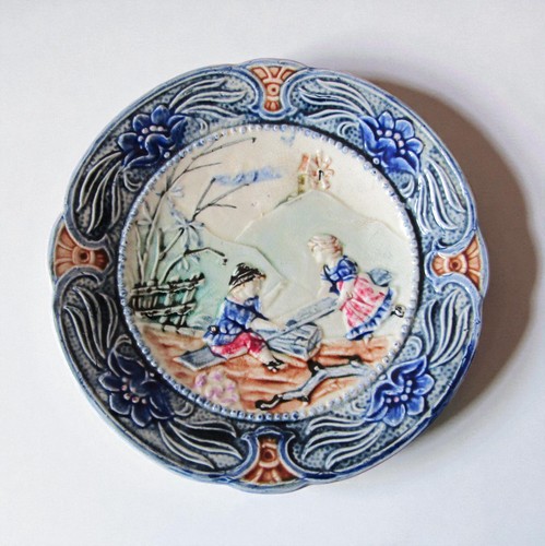 Wasmuel assiette barbotine - en,