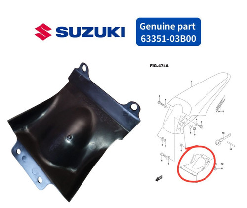 Garde boue arrière suzuki - garde,