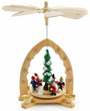 BRUBAKER Pyramide de Noël 30cm 1 Étage 30cm Hauteur Arbre de Noël Scène d'Hiver
