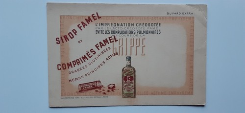 Buvard vintage sirop - buvard,