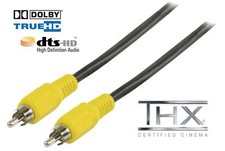 CABLE CAISSON DE BASSES - SUBWOOFER 10 m mètres RCA COAXIAL 75 Ohms