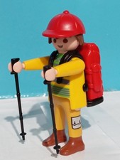 PLAYMOBIL FIGURINE RANDONNEUR CAMPEUR ALPINISTE MONTAGNARD SENTIER CHEMIN