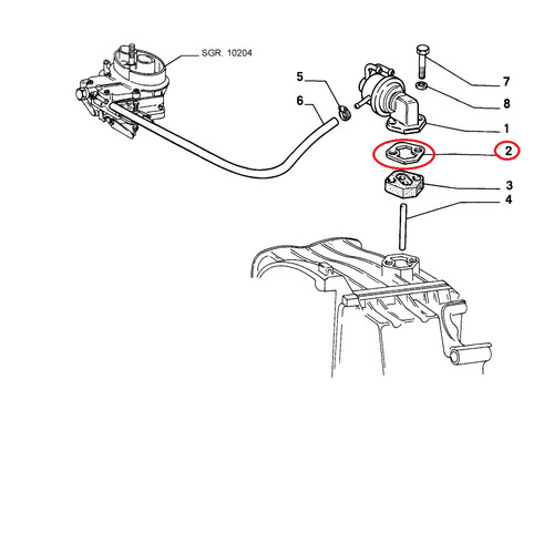 Joint pompe essence - pompe, 0,7
