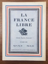 La France Libre 1943 Raymond Aron Elie Halévy Friedwald Ciolkosz Worm Müller