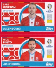 Topps UEFA Euro 2024 Autocollant Édition Suisse LUX 4 + 5 Gerson Pinto