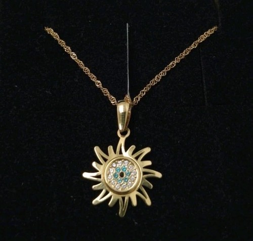 Pendentif chaîne or - en,