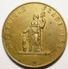 IIe REPUBLIQUE : MEDAILLE CLUB DE LA MONTAGNE A MONTMARTRE 1848